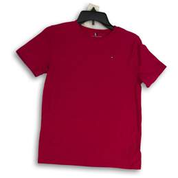 Tommy Hilfiger Womens Pink Crew Neck Short Sleeve Pullover T-Shirt XL