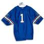 NCAA Mens #1 Gators Blue Orange And White Short Sleeve Jersey Size 2XL image number 1