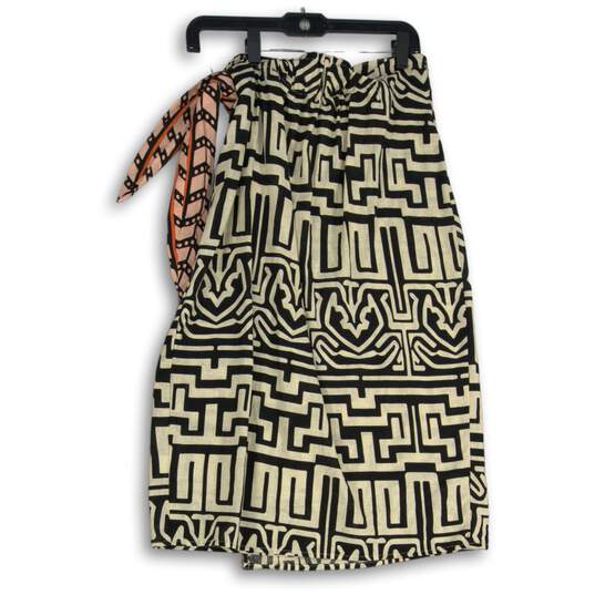 NWT Rachel Zoe Womens Multicolor Geometric Tie Waist Midi Pencil Skirt Size S image number 2