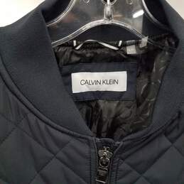 Calvin Klein Black Quilted Bomber Jacket NWT Size Large alternative image