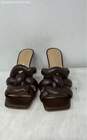 Coach Womens Kellie Dark Brown Leather Open-Toe Slip-On Slide Sandals Size 6.5 image number 3