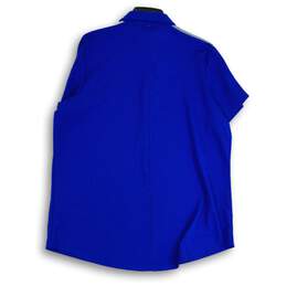 Under Armour Mens Blue Spread Collar Short Sleeve Polo Shirt Size 2XL alternative image