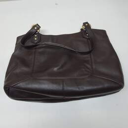 Coach Brown Leather Carryall Satchel Shoulder Bag alternative image