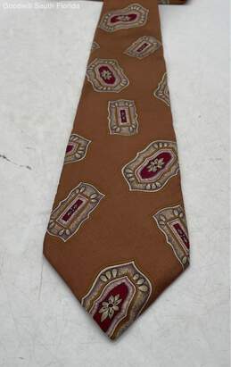 Christian Dior Mens Brown Print Tie