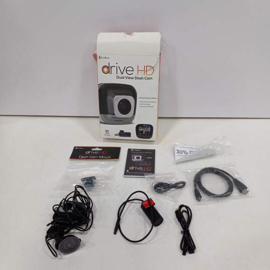 Cobra Drive HD Dual View Dash Cam IOB Untested image number 2
