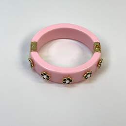 Designer Kate Spade Pink Gold-Tone Beaded Magnetic Round Bangle Bracelet alternative image
