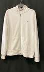 Polo Ralph Lauren Unisex Adults White Long Sleeve Pockets Full-Zip Hoodie Size L image number 1