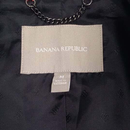 Banana Republic Trench Coat Style Jacket Size Medium image number 4
