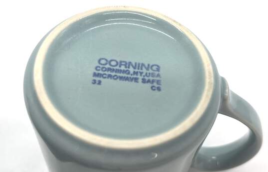 Vintage Corning Ware Blue Gray Coffee Cups-5pc. image number 5