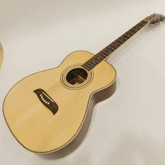Oscar Schmidt by Washburn Brand OF2 Model Acoustic Guitar w/ Hard Case image number 3