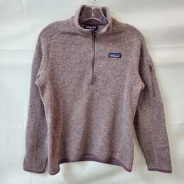 Patagonia Women's Better Sweater 1/4 Zip Hazy Purlple Size S