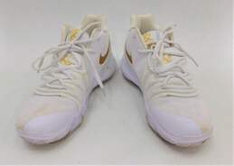 Custom Nike Id Kyrie 5 White/gold Men's Size 7