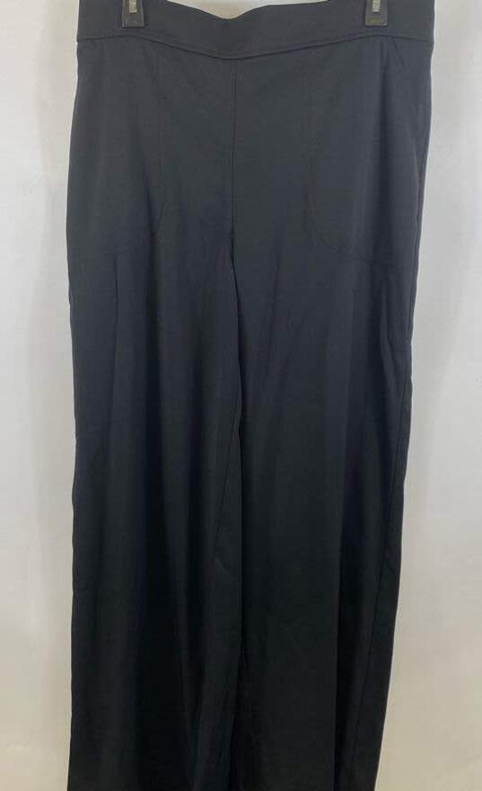 NWT Max Studio Womens Black High Rise Flat Front Wide-Leg Dress Pants Size XL image number 2