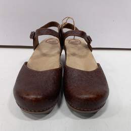 Dansko Women's #9840537000 Brown Leather Mary Jane Sandals Size 40