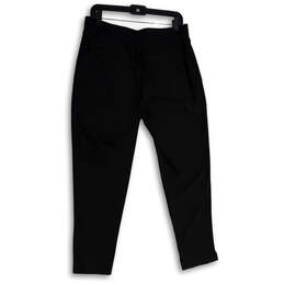 Womens Black Elastic Waist Slash Pocket Pull-On Ankle Pants Size 10 alternative image