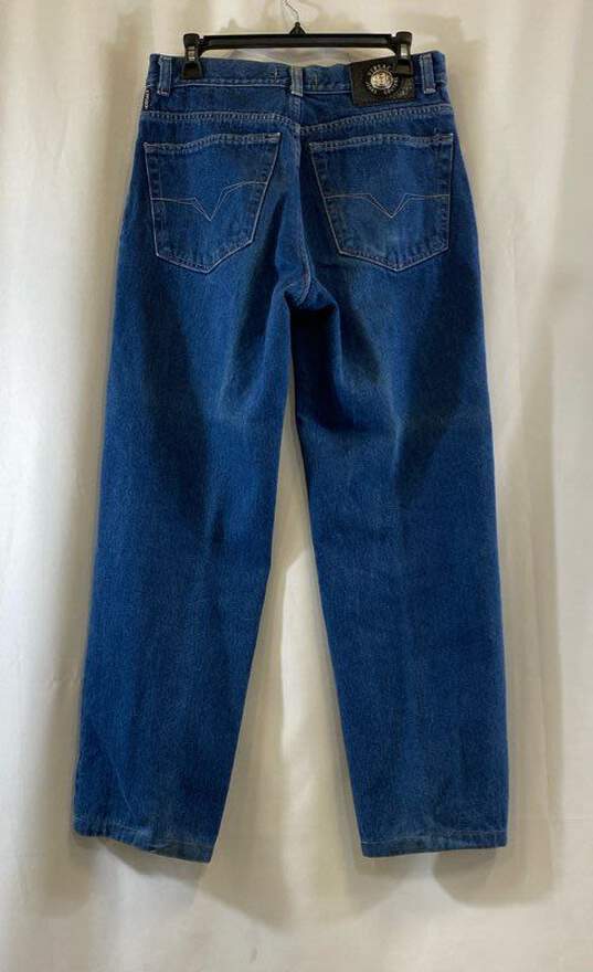 Versace Blue Straight Jeans - Size 34 image number 2