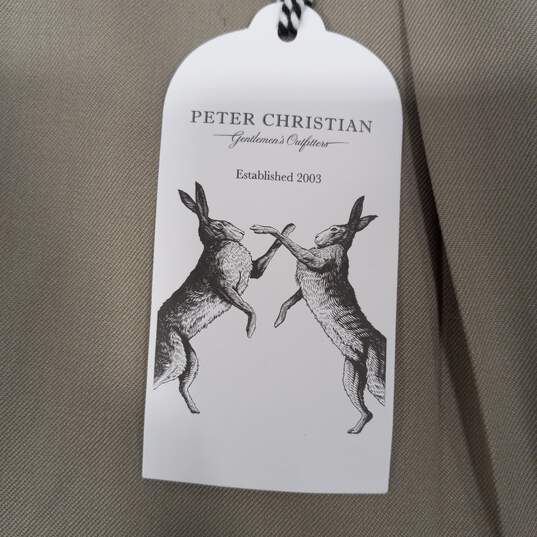 Peter Christian Men's Tan Wool/Silk Blend Dress Pants Size 38 x 29 image number 3