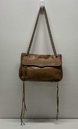Rebecca Minkoff Leather Swing Chain Shoulder Bag Brown alternative image