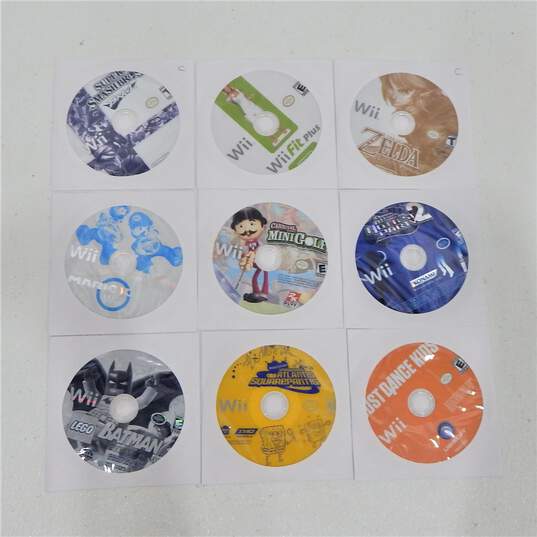 9ct Nintendo Wii Disc Only Lot image number 1