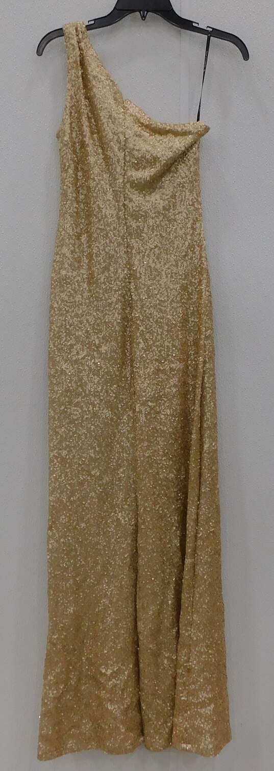 Women's Sorella Vita Sleeveless Gold Dress Size 8 image number 3