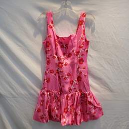 Cynthia Rowley Pink Taffeta Smocked Back Dress NWT Size 6