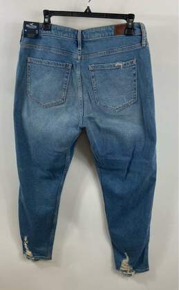 NWT Vintage Hollister Womens Blue High-Rise Stretch Denim Boyfriend Jeans Sz 13 alternative image