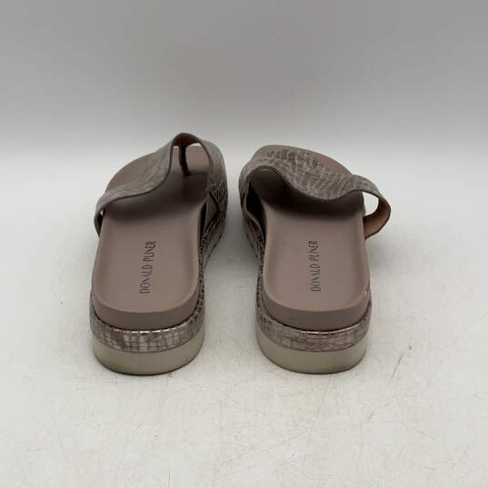 Donald J Pliner Womens Purple Silver Leather Open Toe Slide Sandals Size 9.5 image number 2