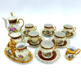 Kleiber Handarbeit Goldauflage Tea Coffee BAVARIA 22K Gold Trim Complete Set