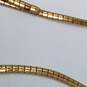 14K Gold 3-Layer Chevron 16" Necklace (DAMAGED) 21.3g image number 2