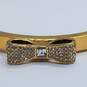 Kate Spade New York Gold Tone Crystal Bow Bracelet 24.0g image number 4