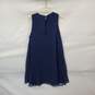 BB Dakota Navy Blue Pleated Lined Sleeveless Dress WM Size XS image number 2