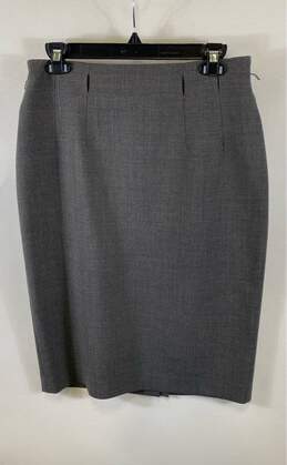 Lauren Ralph Lauren Women Gray Pleated Straight & Pencil Skirt Size 6