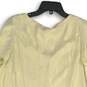 NWT Shore Womens Metallic Gold Cream Shimmer Short Sleeve Swing Mini Dress Sz S image number 4