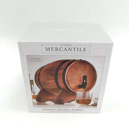 Studio Mercantile Wood Whiskey Barrel Holds 5L / 169 oz. NIB