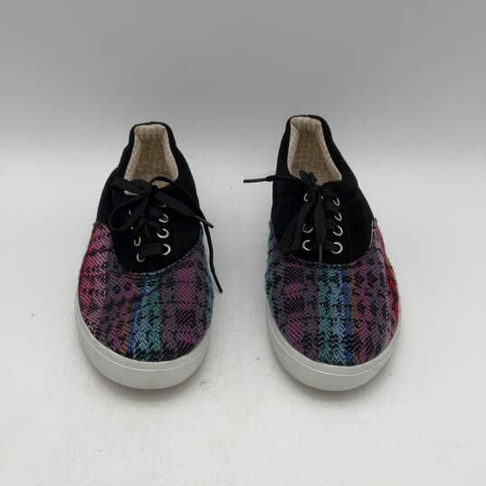 Womens Multicolor Low Top Round Toe Lace-Up Sneaker Shoes Size 10 image number 3