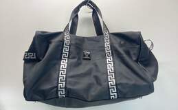Versace Parfums Black Weekender Travel Duffle Bag
