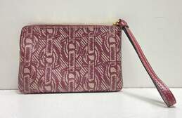 Coach Signature Chain Print Wristlet Red alternative image