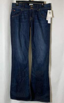 NWT Hudson Womens Blue Pockets Medium Wash Low Rise Denim Bootcut Jeans Size 29