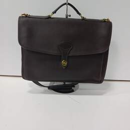Jack Georges Brown Leather Messenger Bag