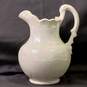 Iridescent Coated Cream Colored Pitcher image number 1