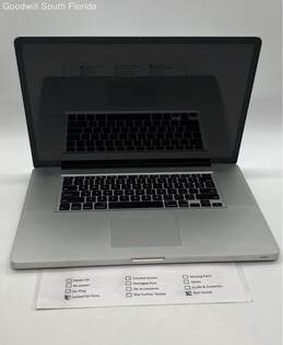 Not Tested Locked For Components Apple MacBook Pro Silver Laptop Without Cables alternative image