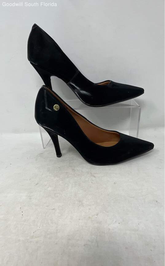 Vizzano Womens Black Leather Slip-On Pointed Toe Stiletto Pump Heels Size EUR 34 image number 2