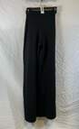 NWT Ripley Rader Womens Black Rib Flat Front Flared Leg Pull-On Dress Pants Sz 2 image number 2