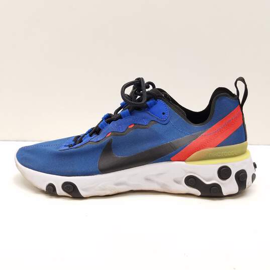 Nike React Element 55 Game Royal Athletic Shoes Men's Size 9 image number 1