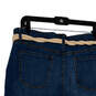NWT Womens Blue Denim Belted 5-Pocket Design Bermuda Shorts Size 12 image number 4