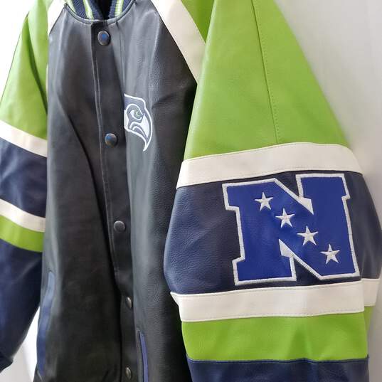 Buy the Seattle Seahawks NFL Football Classic Snap Jacket XXL