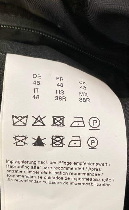 Hugo Boss Mens Beige Long Sleeve Pockets Full Zip Trench Coat Size 38R image number 6