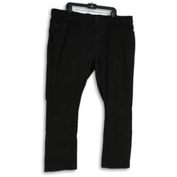NWT Across The Pond Womens Black Denim Stretch Cropped Jeans Size 46X30