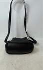 Cole Haan Womens Black Pebbled Leather Adjustable Strap Lined Crossbody Bag image number 4