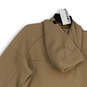 NWT Womens Tan Long Sleeve Hooded Zip Pockets Pullover Hoodie Size Medium image number 4